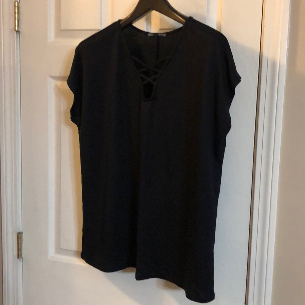 Black too with crisscross detailing